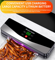 Machine de mise sous vide automatique sans fil portable rechargeable pour aliments secs et humides