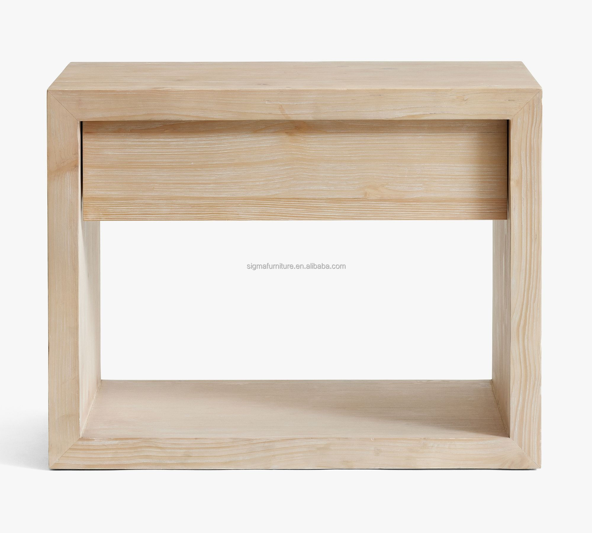High quality farmhouse modern bedside chest table with drawers nightstand wood cupboard