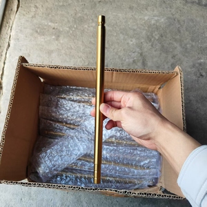 Commercio all'ingrosso della fabbrica Shisha <span class=keywords><strong>bocca</strong></span> pezzo di fumo accessori <span class=keywords><strong>oro</strong></span> in acciaio inox narghilè manico 28cm - Product Image 1