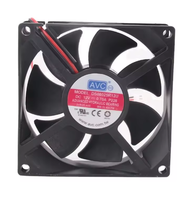 Nouveau ventilateur de refroidissement DS08025R12U AVC 24V 48V DC12V 0.70A EC AC 80X80X25MM 8CM 8025 4 fils PWM pour châssis CPU, grande vitesse et réglage de la vitesse d'air