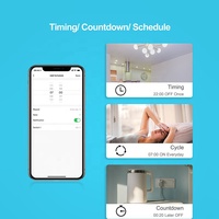 Module de commutateur relais miniature avec fil neutre Tuya Smart ZigBee 1 gang Commutateur mural universel sans fil prend en charge la télécommande RF 10A