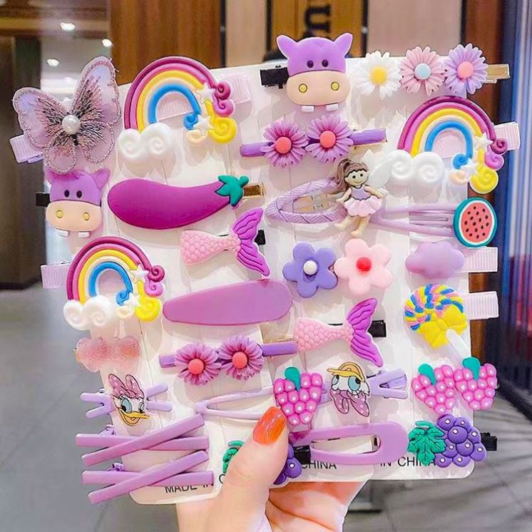 Top 14pcs/set Cute Flower Butterfly Fruit Candy Princess Girl Baby