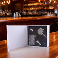 Coffret Cadeau Exquis en Acier Inoxydable Écologique – Kit de Barman et Outils de Mixologie pour Cocktails et Vins
