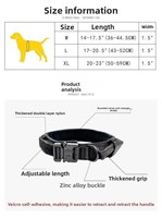 Collier tactique extérieur pour animaux de compagnie, laisse en nylon, collier pour chien, conception épaissie, poignée portable, petits chiens, vente en gros, modèle Zhejiang