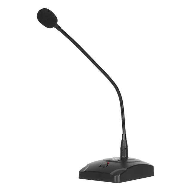 HF-1 Conference Microphone Gooseneck Type Desk Wired Condenser Microphone for Teaching Broadcast Host