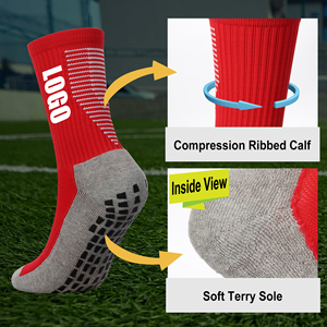Muestra gratis bajo MOQ logotipo personalizado antideslizante <span class=keywords><strong>calcetines</strong></span> de fútbol hombres antideslizante fútbol deporte agarre <span class=keywords><strong>calcetines</strong></span> para hombres - Product Image 5