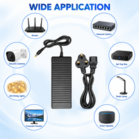 Adaptateur secteur fiable pour ordinateur de bureau, prise britannique, 120W 24V 5A, certifié GS TUV CE FCC RoHS, alimentation fiable pour bande LED, moniteur