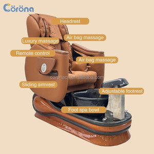 Fauteuil de spa pour les pieds réglable, professionnel, avec massage complet du corps pour les salons de manucure - Product Image 6
