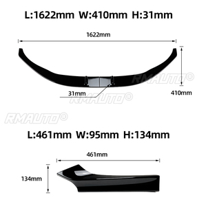 Para BMW Serie 2 F22 F23 M Sport 2015-2019 220i 220d 230i M240i Estilo M Performance, Alerón Delantero, Difusor - Product Image 4