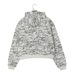 เสื้อฮู้ดดี้ผ้าคอตตอนผสม แขนยาว ซิปหน้า ลายพรางสีอ่อน สำหรับ<span class=keywords><strong>ผู้ชาย</strong></span> ปรับแต่งได้ - Product Image 2