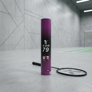 Volant de badminton hybride haute vitesse <span class=keywords><strong>KBB</strong></span> avec plumes en nylon et liège naturel, durable pour usage sportif extérieur, vente en gros OEM/ODM - Product Image 2