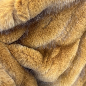 Pelliccia Sintetica Marrone Tippy 100% Poliestere a Pelo Lungo, Super Morbida, Resistente all'Abrasione, Antirughe, Antivento per Cappotti - Product Image 3