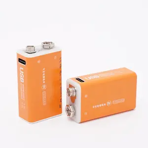 9 V wiederaufladbare lithium-Ionen-Batterie hochwertige benutzerdefinierte AAA-Batterie 9 V wiederaufladbare Batterie Typ c 1000 mAh