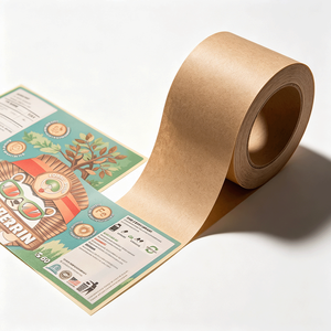 Étiquettes personnalisées en gros, multi-couches, imprimées en huit couleurs, avec code-barres et code QR, pour boîtes en carton et emballages cadeaux - Product Image 4