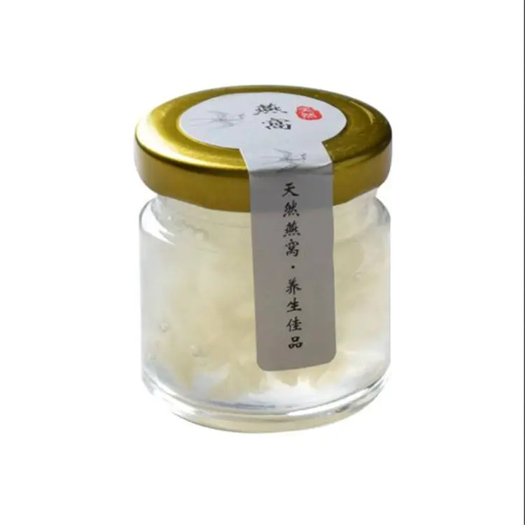 핫 세일 1.5oz 50ml 미니 라운드 스파이스 피클 잼 젤리 병 식품 보관 용기 꿀 유리 병