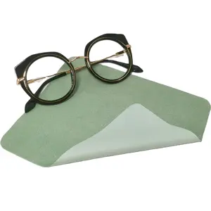 Custom Logo Printing Microfiber Screen Eyeglass Sunglass Eye Glasses Lens Wiping Cleaning Cloth For Glasses