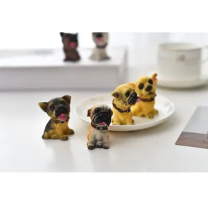 cães primeiro enfeite de natal Suppliers-Kawaii cães recém-projetados, realista e diversos, pequenos e médios, decoração de sala de estar, artesanato
