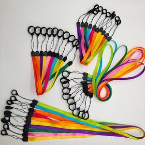 Wholesale Custom Neck Strap Pen Holder Polyester <b>Lanyard</b> With Rubber Silicon Ring - Product Image 4