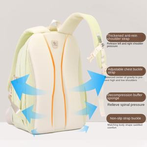 Tas pundak sekolah menengah, kapasitas besar untuk anak perempuan santai baru SD satu dua tiga enam kelas tas sekolah kartun - Product Image 3