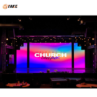 Écran LED d'intérieur à louer, écran LED P2.5 P3.91, écran LED couleur, mur vidéo pour église, affiche publicitaire
