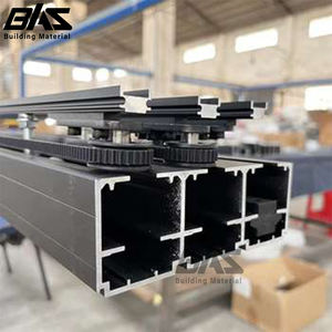 Acordeón sin marco moderno <span class=keywords><strong>Puerta</strong></span> de vidrio de aluminio Partición interior Pared Plegable <span class=keywords><strong>Terraza</strong></span> Cortinas deslizantes para hoteles y escuelas - Product Image 5