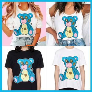 Patches de Bordado de Fábrica, Chenille, Tecido, com Logotipo Personalizado, Novo <span class=keywords><strong>2026</strong></span>, Termocolante, <span class=keywords><strong>Patch</strong></span> de Urso para Roupas Personalizadas - Product Image 2