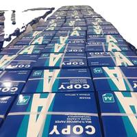 Papel de Copia A4 de 80 g/m², 500 Hojas por Resma, Papel Blanco Liso de Alto Brillo para Impresoras Láser, de Inyección de Tinta y Copias Diarias de Oficina