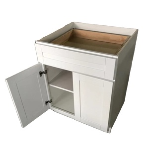 Gabinetes de <span class=keywords><strong>cocina</strong></span> de estilo americano modulares modernos con puerta de abedul, caja de madera contrachapada directa de fábrica, bisagra de <span class=keywords><strong>encimera</strong></span> de mármol, tobogán de cajón - Product Image 3