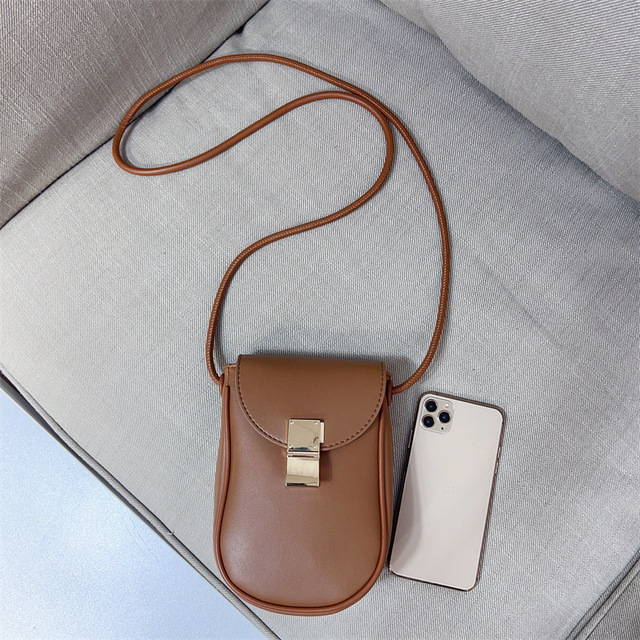 Luxury Cell Phone Neck Pouch PU Leather Carrying Bag Case for Iphone,Small Travel Purse for iPhone 11 XR XS Max SE 8 7 6 Plus
