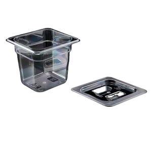 Contenedor de Almacenamiento de Alimentos A8-3605 de 1L con Tapa Rectangular Transparente de 17.6x16.2x6.5cm para Autoservicio de Hotel - Product Image 5
