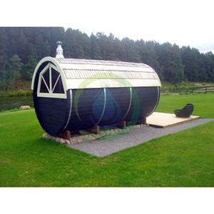 可定制加拿大红雪松或铁杉户外桶桑拿全景小屋，厂家直销 - Product Image 4