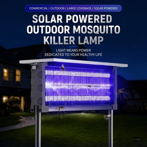 Lampe anti-insectes solaire multifonction à commande lumineuse pour le jardin extérieur et l'élevage - Product Image 2