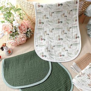 Serviettes de bain pour bébé personnalisables, respirantes, multi-couches, respectueuses de la peau, en mousseline, 100% <span class=keywords><strong>coton</strong></span> biologique, tissu crêpe pour bébé - Product Image 3