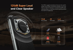 Oukitel wp22 gồ ghề điện thoại thông minh 6.58 "FHD + 10000 mAh Pin lớn 8GB + 256GB điện thoại di động Android 13 điện thoại di động - Product Image 3