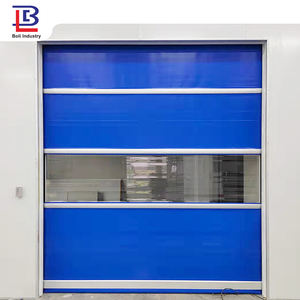 Antipolvo de alta densidad, nuevo diseño, transparente, PVC, almacén, puerta de persiana enrollable rápida, puerta automática rápida de alta velocidad - Product Image 3