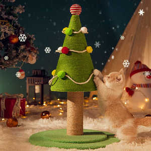 <strong>Cat</strong> <strong>Climbing</strong> <strong>Frame</strong> Christmas Tree Natural Sisal <strong>Cat</strong> Scratching Post Simulation Large Wear Resistant Scratch <strong>Cat</strong> Scratching Pad - Product Image 4