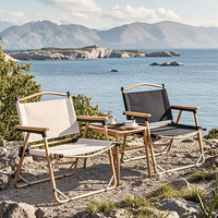Ensemble table et chaises de pique-nique d'extérieur en aluminium léger pliable pour le camping