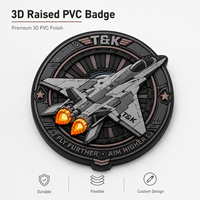 Écusson d'aviation 3D personnalisé en TPU, badge de pilote de l'équipage aérien en relief pour veste de vol, sac à dos, chapeau et accessoires vestimentaires