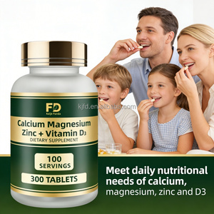 FD Kalsiyum Magnezyum Çinko + Vitamin D3 Kompleks Tabletleri 300 Adet Yetişkinler İçin Kemik Sağlığı İçin Besin Takviyesi - Product Image 2