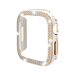 <span class=keywords><strong>Funda</strong></span> de reloj de diamantes de lujo para mujer para <span class=keywords><strong>Apple</strong></span> <span class=keywords><strong>Watch</strong></span> Ultra 2 4 6 8 10 SE Series Protector <span class=keywords><strong>Funda</strong></span> de parachoques para IWatch 40 42 44 49mm - Product Image 2
