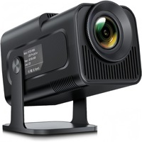 Projecteur LCD portable 1080P, 150 lumens ANSI, Android 11 LED, 1500:1, compatible 4K pour cinéma maison intérieur/extérieur