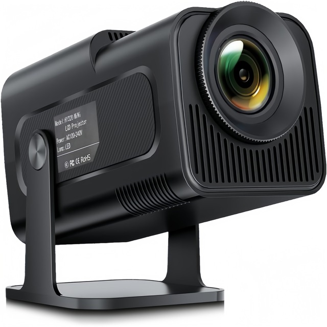 1080P Portable LCD Projector, 150 ANSI Lumens Android 11 LED, 1500:1 4K Supported for Home Theater Indoor Outdoor