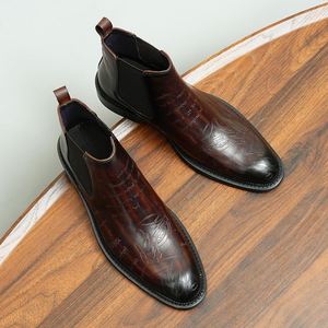 Luxury Custom-made Italian-style Formal Leather Lace-up Handcrafted Casual Business Office Oxford Men's Shoes - Product Image 6