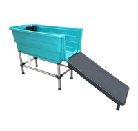 Baignoire de toilettage pour animaux de compagnie en plastique portable pour salon à domicile, baignoire de bain pour chien professionnelle, spa pour animaux de compagnie