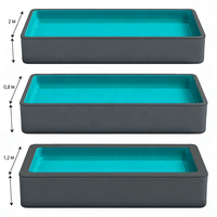 Piscine Gonflable Personnalisable Grande Taille en Drop Stitch, Diamètre 4m 5m, pour Famille et Jardin