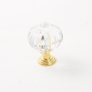 透明アクリルハンドル家具キャビネットドアシングルホールハンドルクリエイティブシンプル引き出しハンドル - Product Image 3
