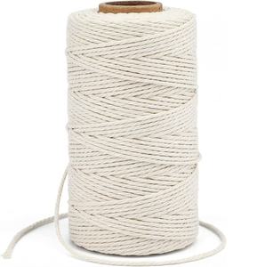 <span class=keywords><strong>Corde</strong></span> en lin de coton naturel 100%, ficelle de cuisine, artisanat de bricolage. - Product Image 3