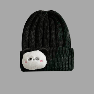 The Cartoon Will Call the Rabbit <strong>Woolly</strong> <strong>Hat</strong> <strong>Lady</strong> Youth Circular <strong>Hat</strong> Knitting Machine Wool Knit <strong>Hat</strong> - Product Image 5