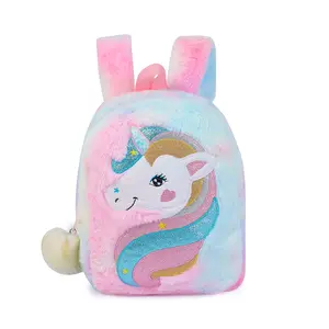 Cartoon niedlichen Einhorn Plüsch Rucksack Mädchen Rucksack Kindergarten Schult asche Kinder geschenkt üte