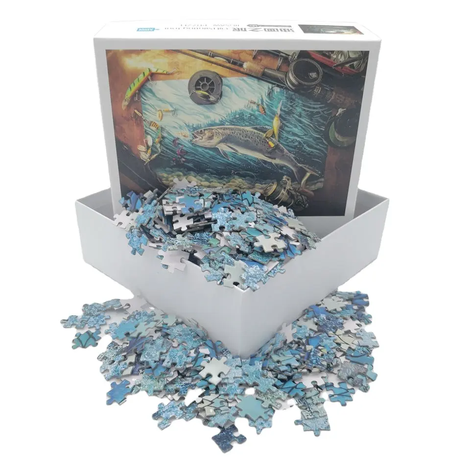 Nuovo arrivo Puzzle personalizzati di migliore qualità 500 pezzi Puzzle personalizzati 1000 pezzi Jigsaw Puzzle per adulti e famiglie